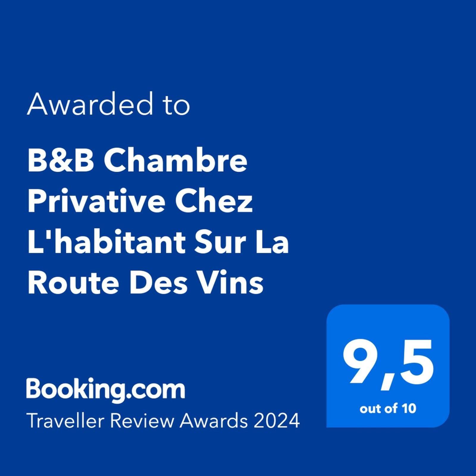B&B Chez L'Habitant Chambre Privative Sur La Route Des Vins Tv Parking Box Velo Issenheim Exterior photo